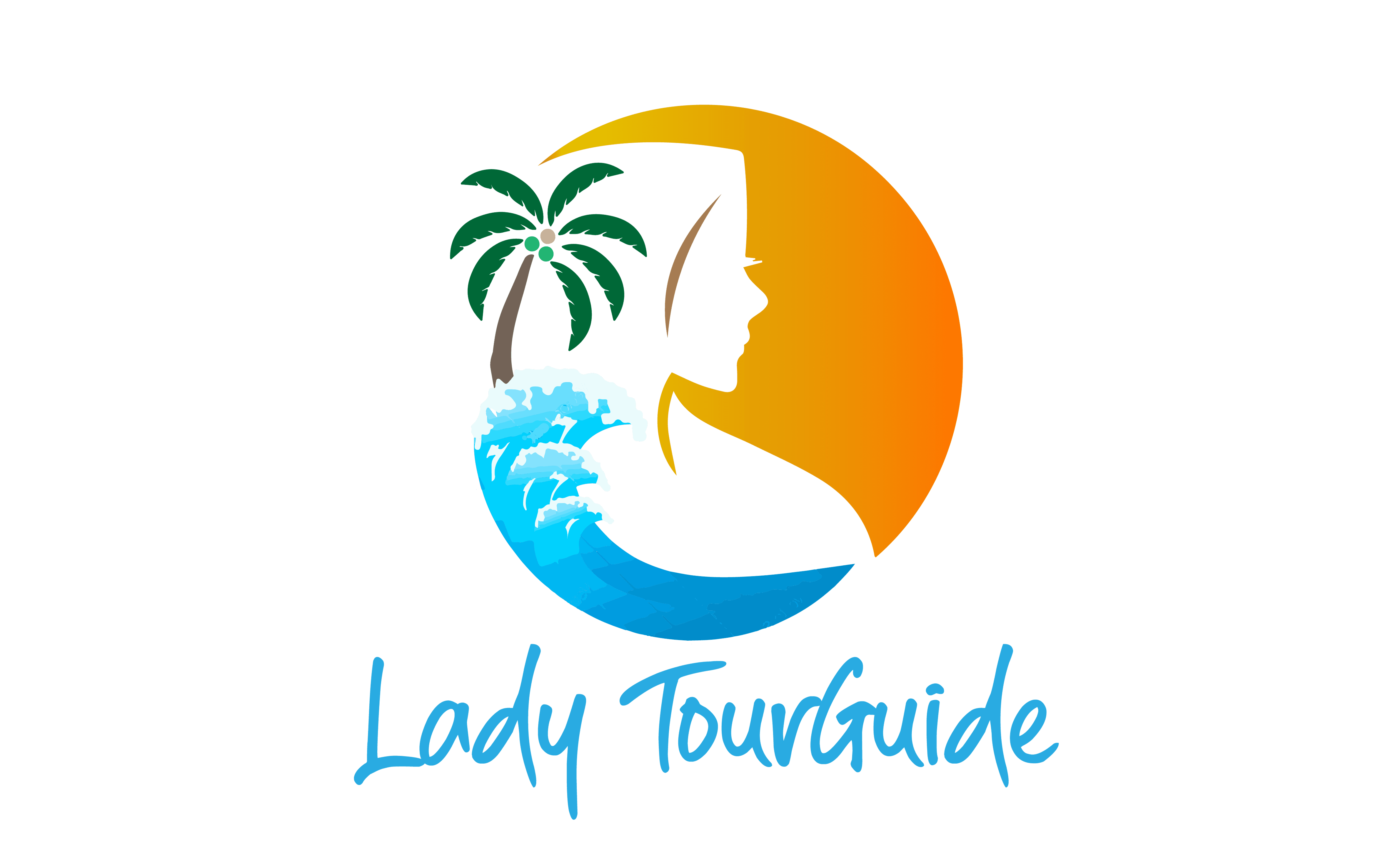 lady tour guide logo